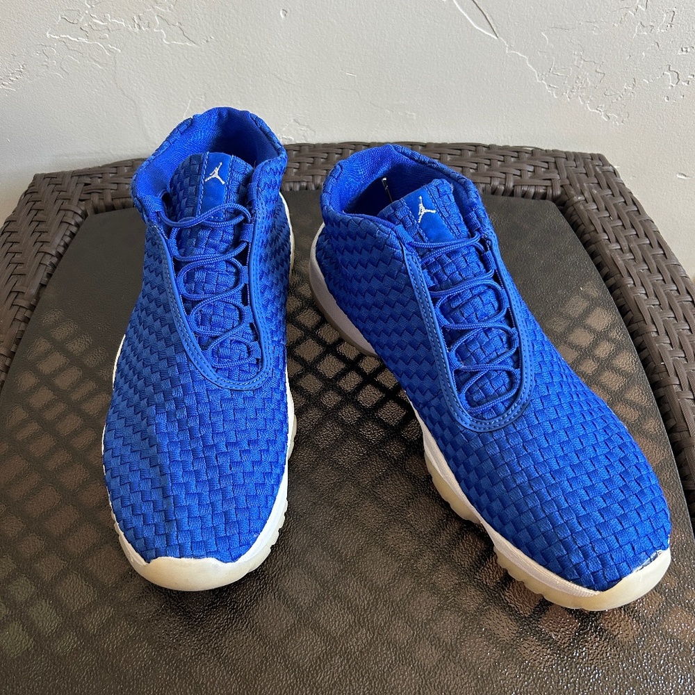 Jordan Future Hyper Royal Activewear Lace Up Sneakers Size 12 - Picture 2 of 10